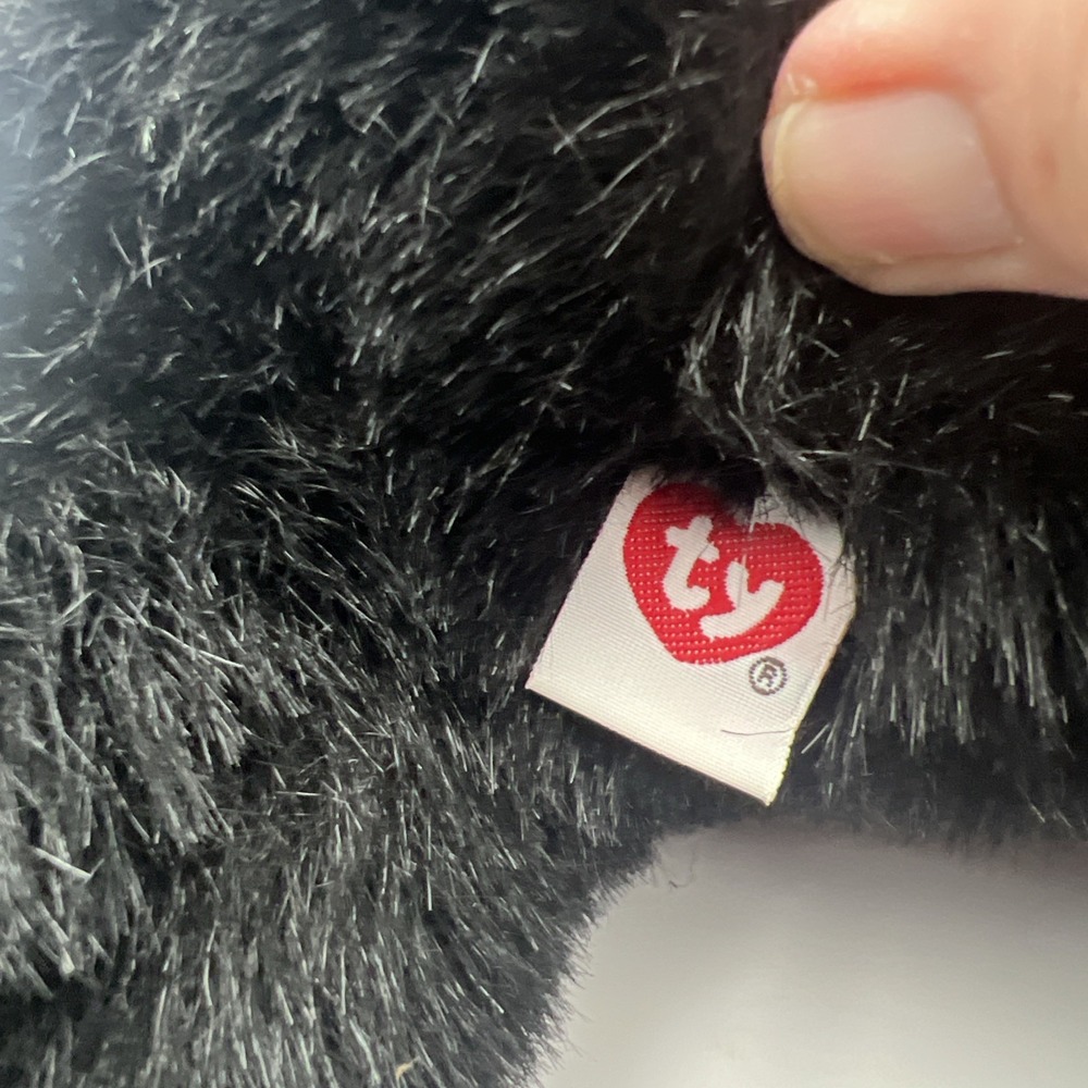 Ty 1996 Beanie Buddies Baby Paws Black Bear Stuffed Animal 18" - Picture 9 of 14